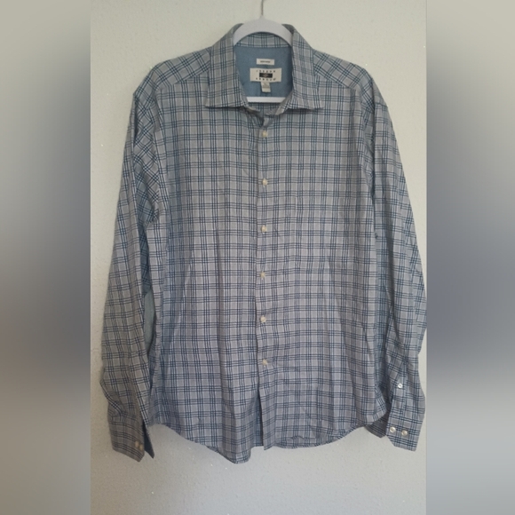 Joseph Abboud Other - Joseph Abboud Non Iron 100%Cotton Dress Shirt Size XL Blue Grey Pre-owned